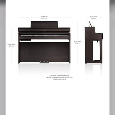 پیانو دیجیتال ROLAND رولند مدل HP702 DR آکبند