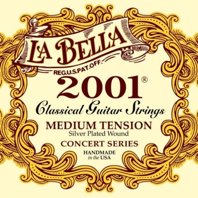 سیم گیتار La bella لا بلا مدل 2001 آکبند