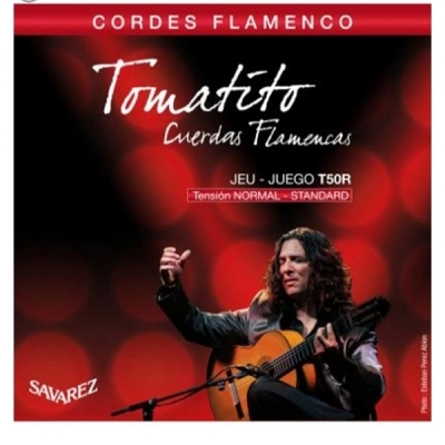 سیم گیتار فلامنکو توماسیک Savarez ساوارز مدل tomatito T50R اورجینال آکبند