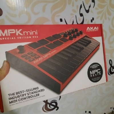 میدی کنترلر آکایی AKAI MPK Mini MK3 RED آکبند