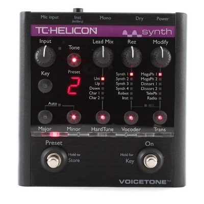 پدال افکت تی سی هلیکون TC-Helicon VoiceTone Synth آکبند