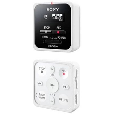 رکوردر سونی SONY ICD-TX800 DIGITAL VOICE RECORDER AND REMOTE سفید آکبند