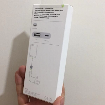 مبدل لایتنینگ اپل Apple Lightning To USB 3 Camera Adapter آکبند