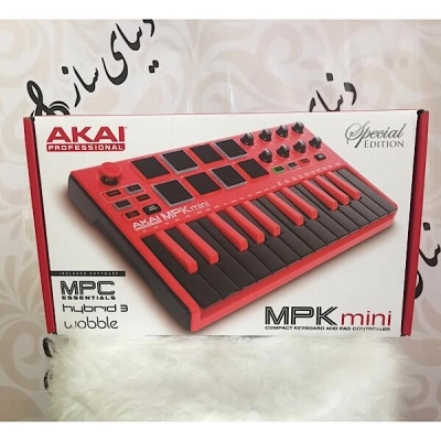 میدی کنترلر آکایی AKAI MPK Mini MKII RED آکبند - donyayesaaz.com